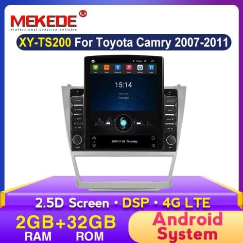 MEKEDE Android 2din Car Radio For Toyota Camry 2007~2011 GPS Navigation Stereo Audio Video Multimedia DVD Player WIFI Headunit