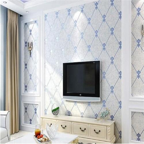 Beibehang European TV background 3D wallpaper decoration non-woven minimalist modern living room bedroom wall papers home decor
