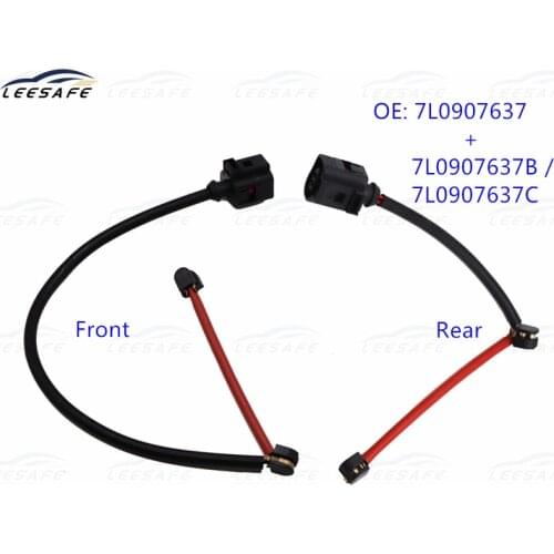 Front + Rear Brake Pad Wear Sensor 7L0907637 7L0907637B 7L0907637C Fit for AUDI Q7 Quattro PORSCHE Cayenne 9PA VW TOUAR
