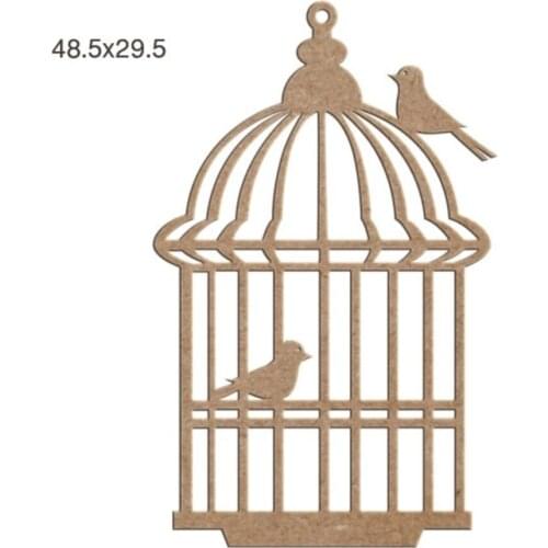 L143 Decorative Bird Cage, Can Be Painted Mdf Trim
