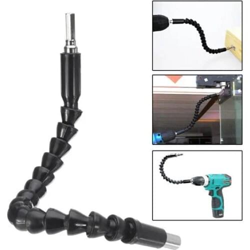 JUSTINLAU 295mm Flexible Shaft Bit Extension Screwdriver Drill Bit Holder 1/4 Inch Hex Shank
