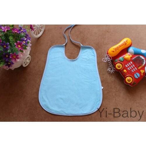12PCS/Set YB0027 Blue Baby bib Baby waterproof bib Burp Cloths Infant saliva towels Free shipping
