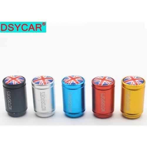 DSYCAR 4pcs/lot Bike Moto Car Tires Wheel Tyre Rim Valve Caps Dust Cover Car Styling for Fiat Audi Ford Bmw Mini VW car Lada