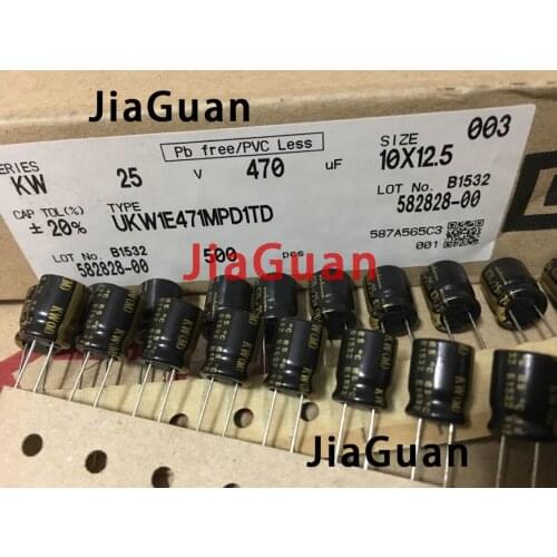 20pcs NICHICON KW 25V470UF 10X12.5MM audio electrolytic capacitor 470uF/25v kw 85 degrees FW upgrade version 470UF 25V