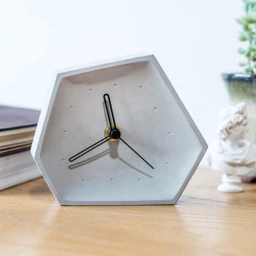 Concrete clock silicone mold cement bedroom bedside table clock set clock pendulum mold
