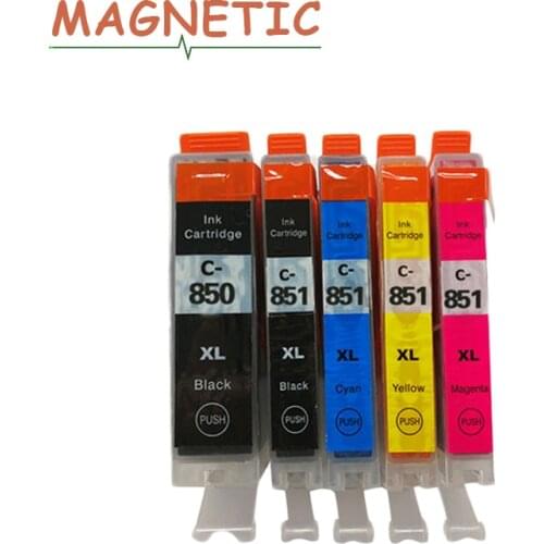 5pcs For canon pgi850 pgi-850 compatible ink cartridge for canon MG5480/MG6380/MG6400/MG7180/IP7280/MX728/MX928 printers pgi-850