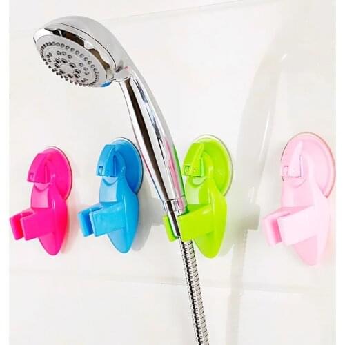 Suction Cup Shower Head Fixed Seat Shower Bracket Universal Adjustable Shower Bracket Bracket Base Mount Bathroom Supplies