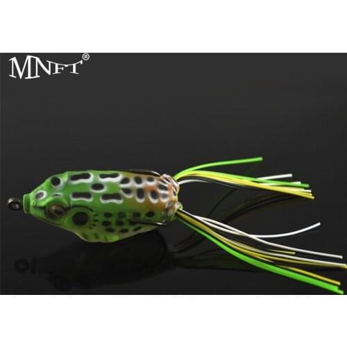 MNFT 8PCS Freshwater Ray Frog Fishing Lure Hooks Soft Lifelike Artificial Bait Fish Swimbait Crank Bait Fishing Tackle 6cm