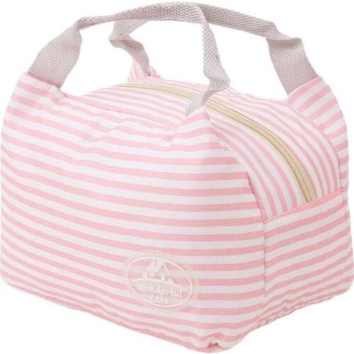 Fashion Portable Insulated Canvas Lunch Bag Thermal Food Picnic Lunch Bags For Women Kids Men Cooler Lunch Box Bag Tote