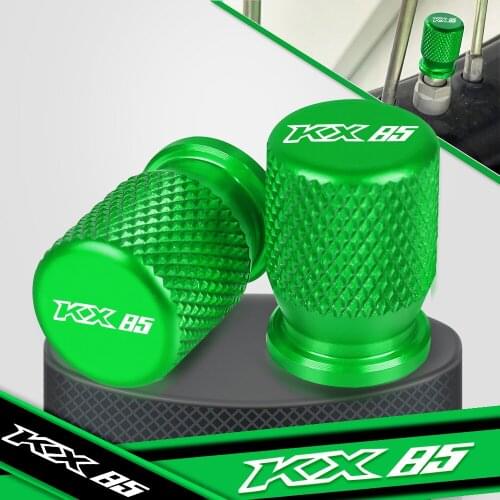 Motorcycle Accessorie Tyre Rim Air Port Cover Tire Valve Wheel Stem Aluminum Cap For KAWASAKI KX85 2001-2018 2017 2016 2015 2014