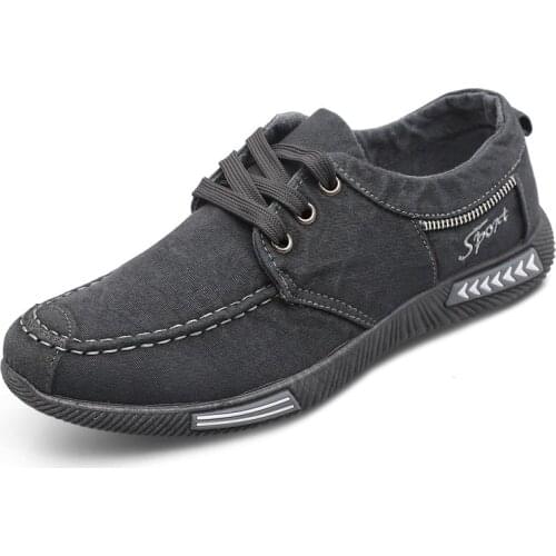 2019 New Fashion Denim Men Canvas Shoes male Summer Mens sneakers Slip On Casual Breathable Shoes Loafers