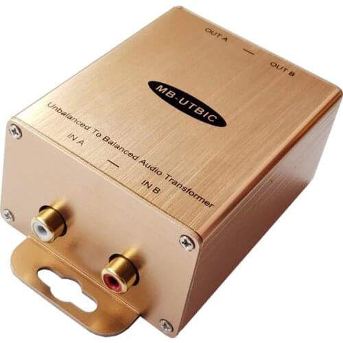 Unbalanced to Balanced Audio Isolated Converter RCA to XLR Converter Unbalanced Input XLR Output Adapter