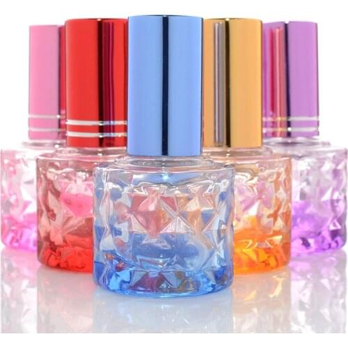 New 8ml Bulk Perfume Bottle Spray Color Small Glass Bottle 100PCS/LOT