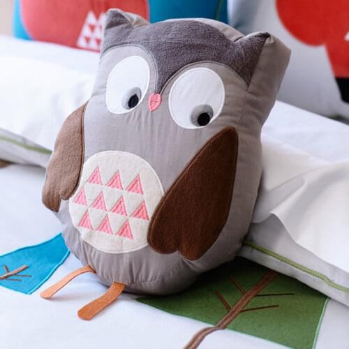 New children bedding pillow lovely owl design cushion sofa car pillows children bedroom decoration nap cartoon birthday gift