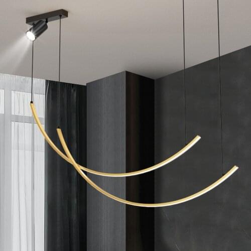 New Led Pendant Lights Minimalist Creative Spotlight Hanging Light For Living Room Dining Room Kitchen Bar Dimmable With Remote