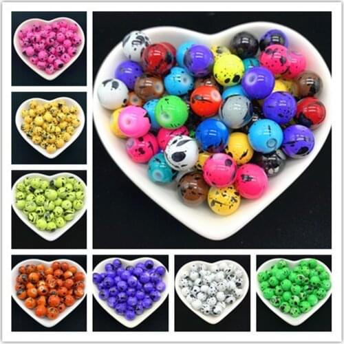 Wholesale 6 8 10 mm Glass Loose SpacerBeads Pattern Making Bracelet Necklace Jewelry Crafts DIY