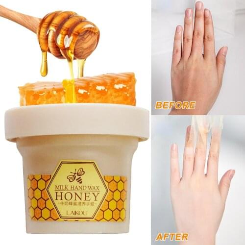 Milk Honey Hand Wax Paraffin Hand Mask Whitening Exfoliating Moisturizing