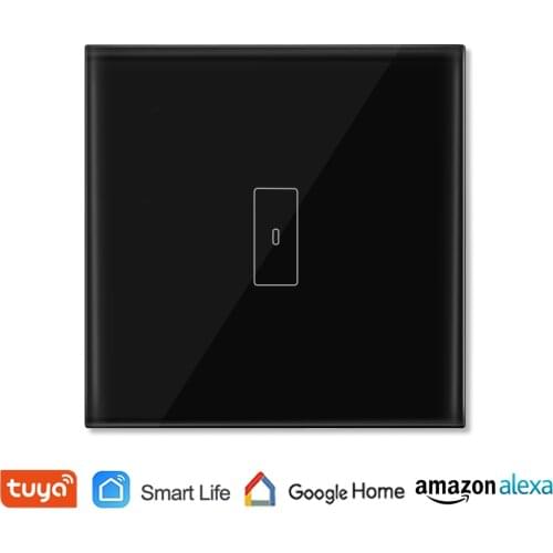 EU WiFi Boiler Water Heater Switch Black 4400W Voice Control Google Home Alexa Echo Tuya Smart Life App Remote Control Timer