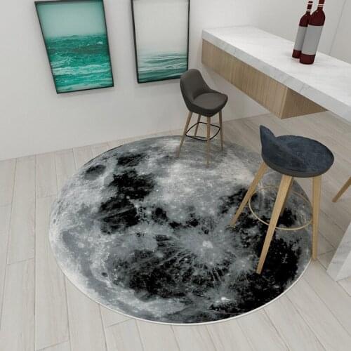 Simple Round Carpet Irregular Pattern Living Room Bedroom Ground Decor Non-slip Wear-resisting Nordic Fashion Style Rugs