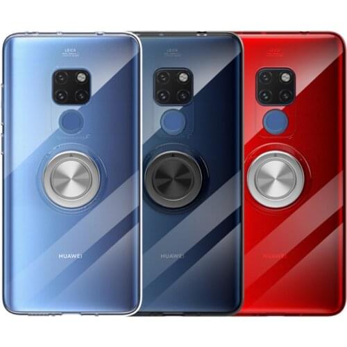 Transparent soft tpu case for huawei mate20 mate30pro mew magnetic bracket silicone thin back cover for huawei mate20x mate20pro