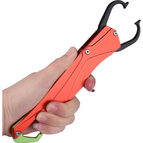 Stainless Steel Unhooking Device Fish Clamp Clip Catch Remover Plier Fishing Hook Tool Fish Tackle Control Fish Pliers red