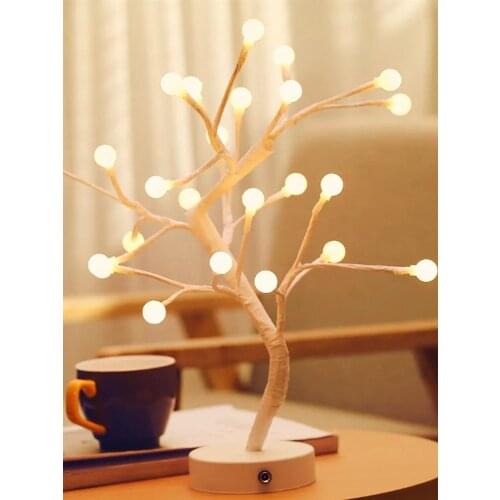 LED ChristmasTree Branch Light Touch switch Desk lamp For Home Kids Bedroom Decor Fairy Lights Luminary Holiday decoracion