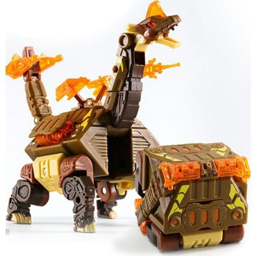 IN STOCK Action Figure 52Toys BeastBox BB-22TH Thunderhoof Dino Robots Transformation Animal Cube Model Plastic