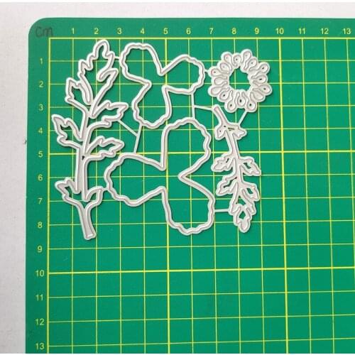 Reunion Petal Leaves Metal Cutting Dies Embossing Stencil DIY Scrapbooking Photo Album Decor Paper Card Making Tool