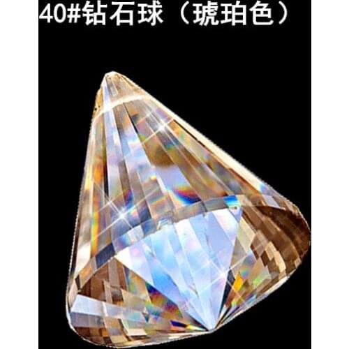 10pcs DIA 40mm Diamond Crystal Pendants Glass Crystals Prisms Chandelier Lamp Parts Hanging Ornament Party Wedding Decor