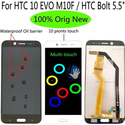 100% Original New 5.5" For HTC 10 EVO M10F / HTC Bolt LCD Display Touch Screen