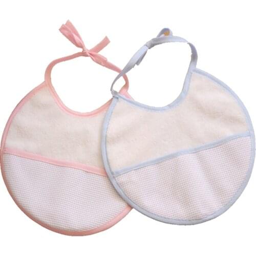 12PCS/Set YB0011 Baby waterproof bib Infant saliva towels Burp Cloths Cross stitch bib Baby bib Free shipping