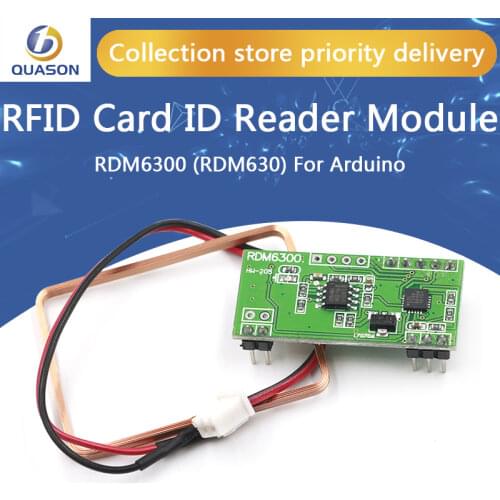 125Khz EM4100 RFID Card Key ID Reader Module RDM6300 (RDM630) For Arduino
