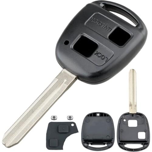 2/3 Buttons TOY43 Blade Remote Car Key Shell Case with Switches Fit for Toyota Yaris / Prado / Tarago / Camry Corolla