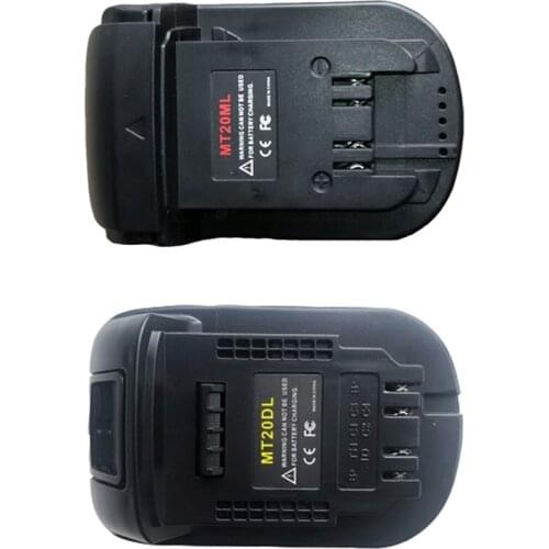 2 Pcs Mt20Ml Battery Converter Adapter for Makita 18V/20V Bl1830 Bl1860 Bl1815 Li-Ion Battery, 1 Pcs for Milwaukee M18 & 1 Pcs f