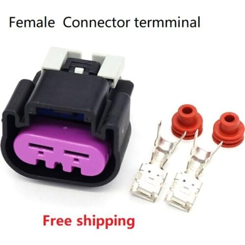 200 set 2pin car plug (6.3) female 15454358 Sensor Connector Plug Auto plug Connector Car fan auto connector DJ7023-6.3-21 Black