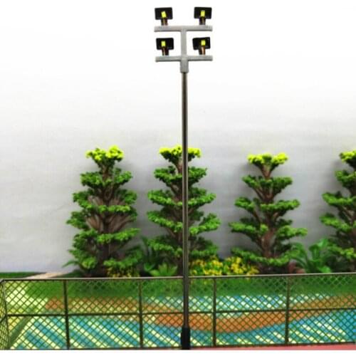 50pcs model train railway 1/87-1/100 scale 12cm high miniature led 3V copper light for architectural layout