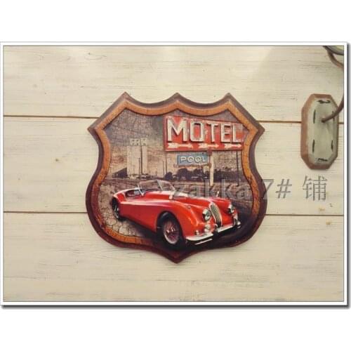 American country retro nostalgia Bar Cafe MOTEL Mural / three-dimensional paintings / wall