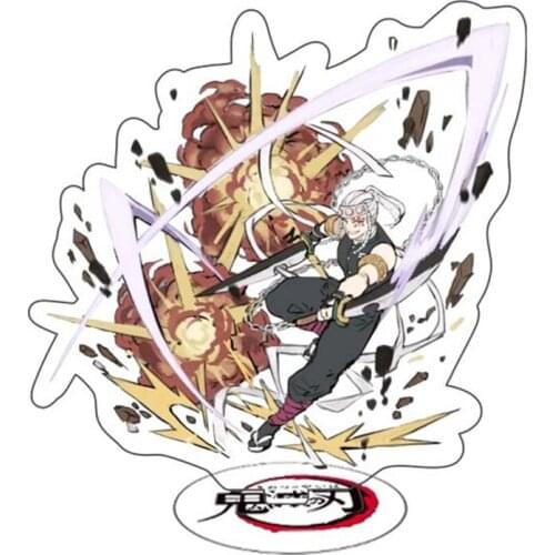 Anime Demon Slayer Acrylic Figure Uzui Tengen Special Effects Tanjirou Nezuko Stand Model Accessories For Boys Girls Gifts