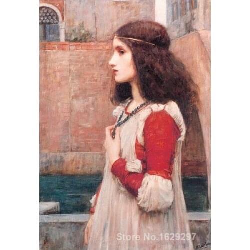 Portrait Woman painting John William Waterhouse Juliet handmade High quality