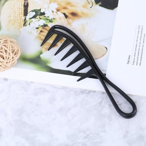 Wide Teeth Hairbrush Fork Comb Men Beard Hairdressing Brush Barber Shop Styling Tool Salon Accessory Afro Hairstyle