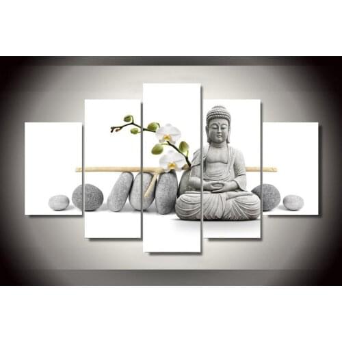 HD Print buddha orchid flower Painting On Canvas Art Print Kids Children room wall decor print poster picture canvas
