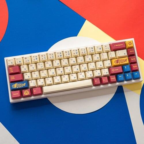 Japan New Year Celebration Design Keycaps For Cherry Mx Gateron Kailh Switch Mechanical Keyboard Cherry Profile 144 PBT Key Cap