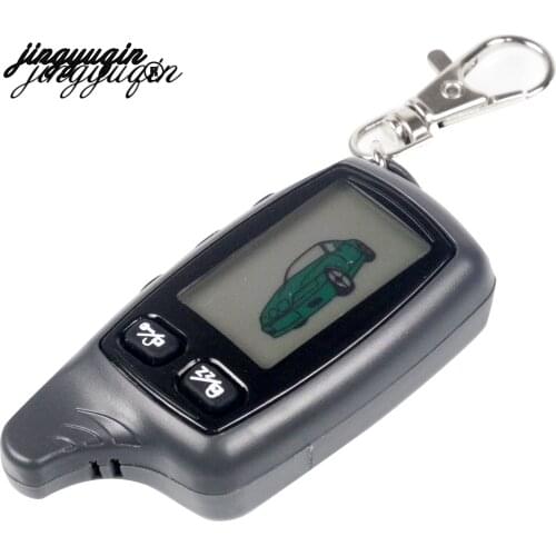 Jingyuqin for Russian TW 9030 Two Way Car Alarm System Tomahawk TW-9030 LCD Remote Controller Keychain Key Fob Chain TW-9030