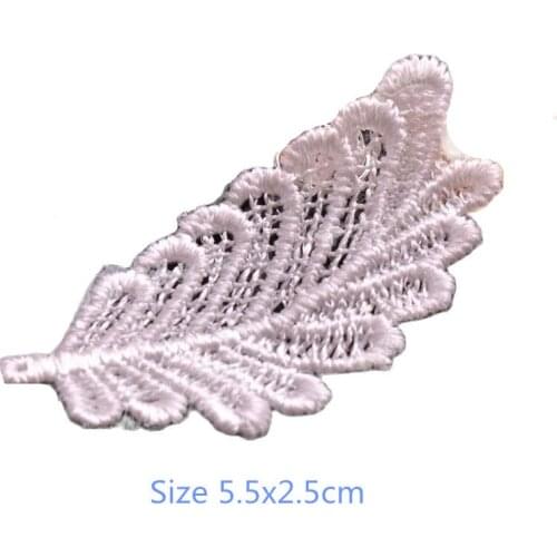 10pcs Sewing Accessories Lace Fabric Embroidery Patch 3D Flower Applique Leaf Lace Patches Clothing Wedding Stickers Clothes F6