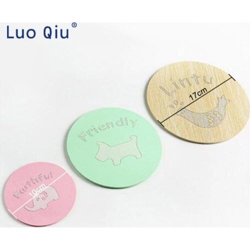 Placemat lovely cartoon cup mat wooden cup insulation mat kitchen anti-skid bowl coaster table mat