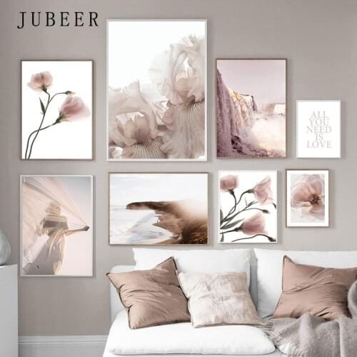 Scandinavian Style Flowers Paintings on The Wall Home Decoration Modern Pictures Living Room Decoration Posters and Prints