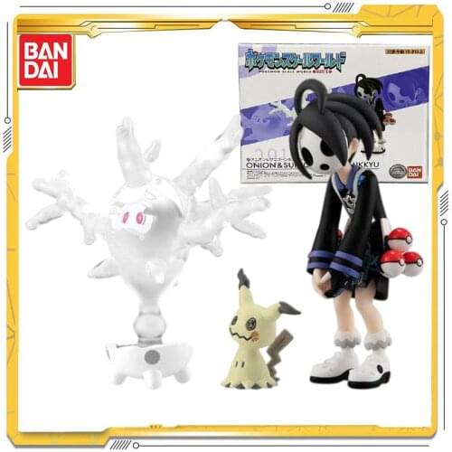 Original BANDAI Pokemon 1/20 Galar Region Allister Mimikyu Pokemon Pikachu Anime Figure Toys Dolls Child Birthday Gift