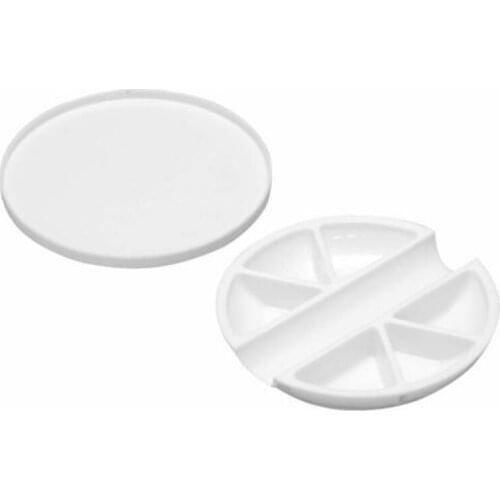 Wave OM-186 White Paint Palette 6-Space & Brush Rest Type