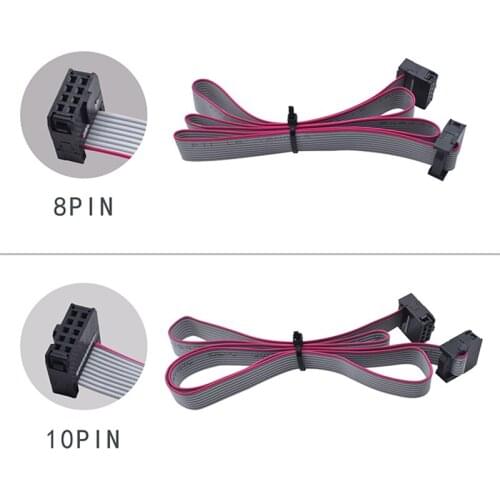 2pcs 2004 12864 1.4 LCD Screen Parallel Cables 8/10 Pin Flexible For a6 a8 e10 Prusa I3 CR-10 Ender-3 display controller parts