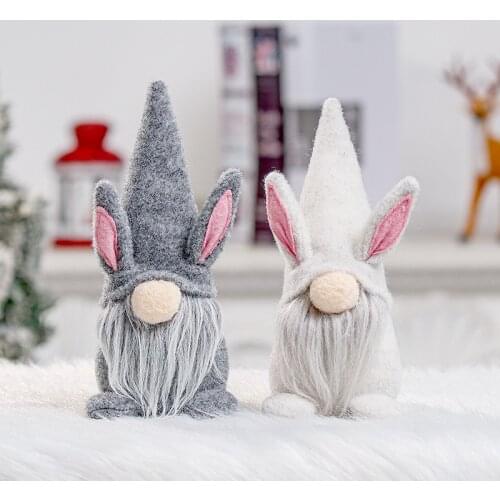 Hong Kong Love Easter Faceless Doll Decorations Cute Rabbit Elf Doll Ornaments Party Atmosphere Props